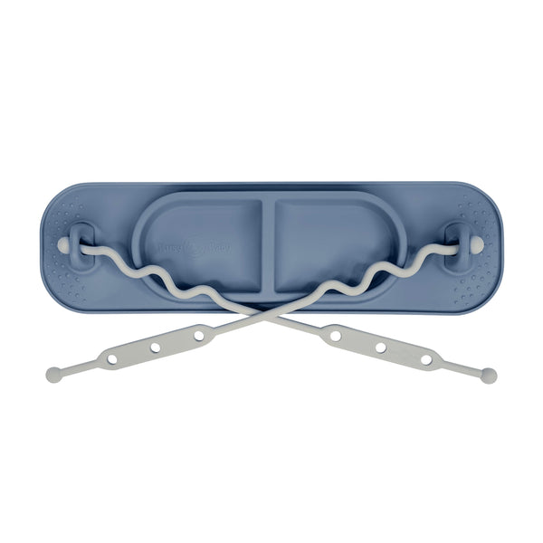 Busy Baby Mini Mat with Toy Straps PEWTER