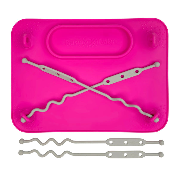 Busy Baby Mat with Toy Straps PINK