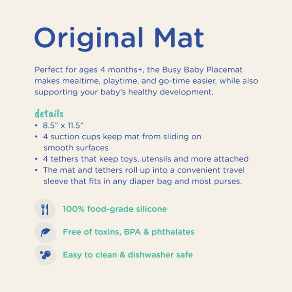 Busy Baby Mat with Toy Straps SPEARMINT