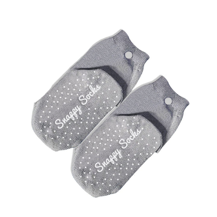 Grey Never Slip Socks - Snappy Socks