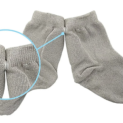 Grey Never Slip Socks - Single Pair