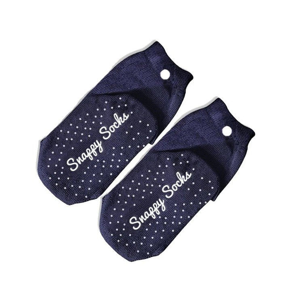 Navy Never Slip Socks - Snappy Socks