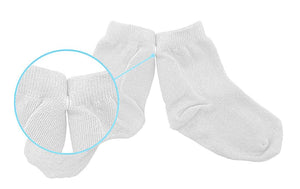 White Never Slip Socks - Single Pair - Snappy Socks