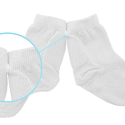 White Never Slip Socks - Single Pair